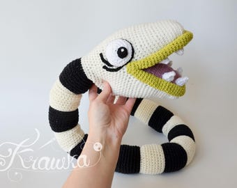 Crochet Pattern English (PDF) Nightmare the Snake by Krawka | Monster Amigurumi  Halloween Creepy Tutorial