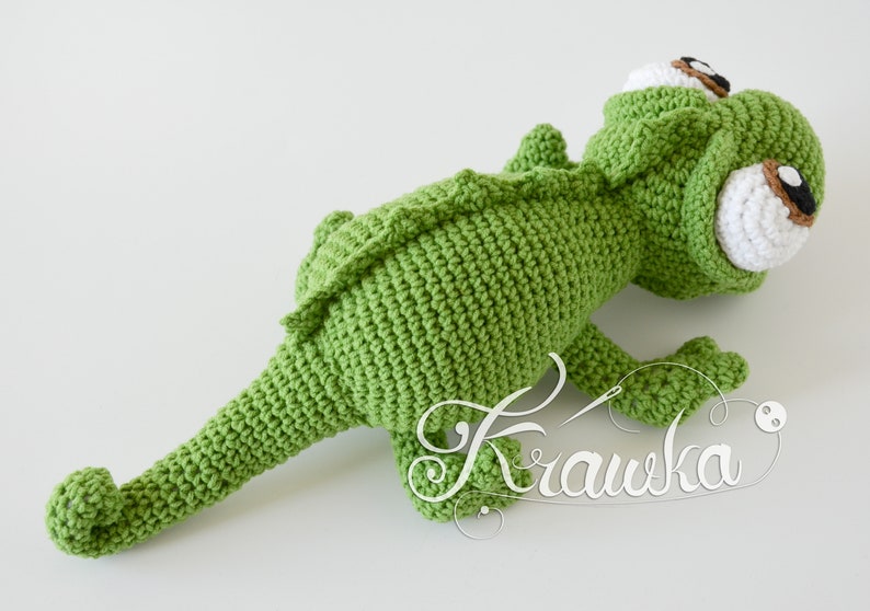 Crochet PATTERN No 2106 Chameleon crochet pattern by Krawka image 7