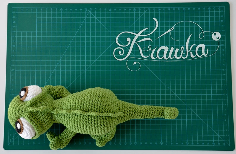 Crochet PATTERN No 2106 Chameleon crochet pattern by Krawka image 8