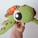 Crochet PATTERN No 1616 -sea turtle by Krawka, turtle, tortoise, sea creature, cute,