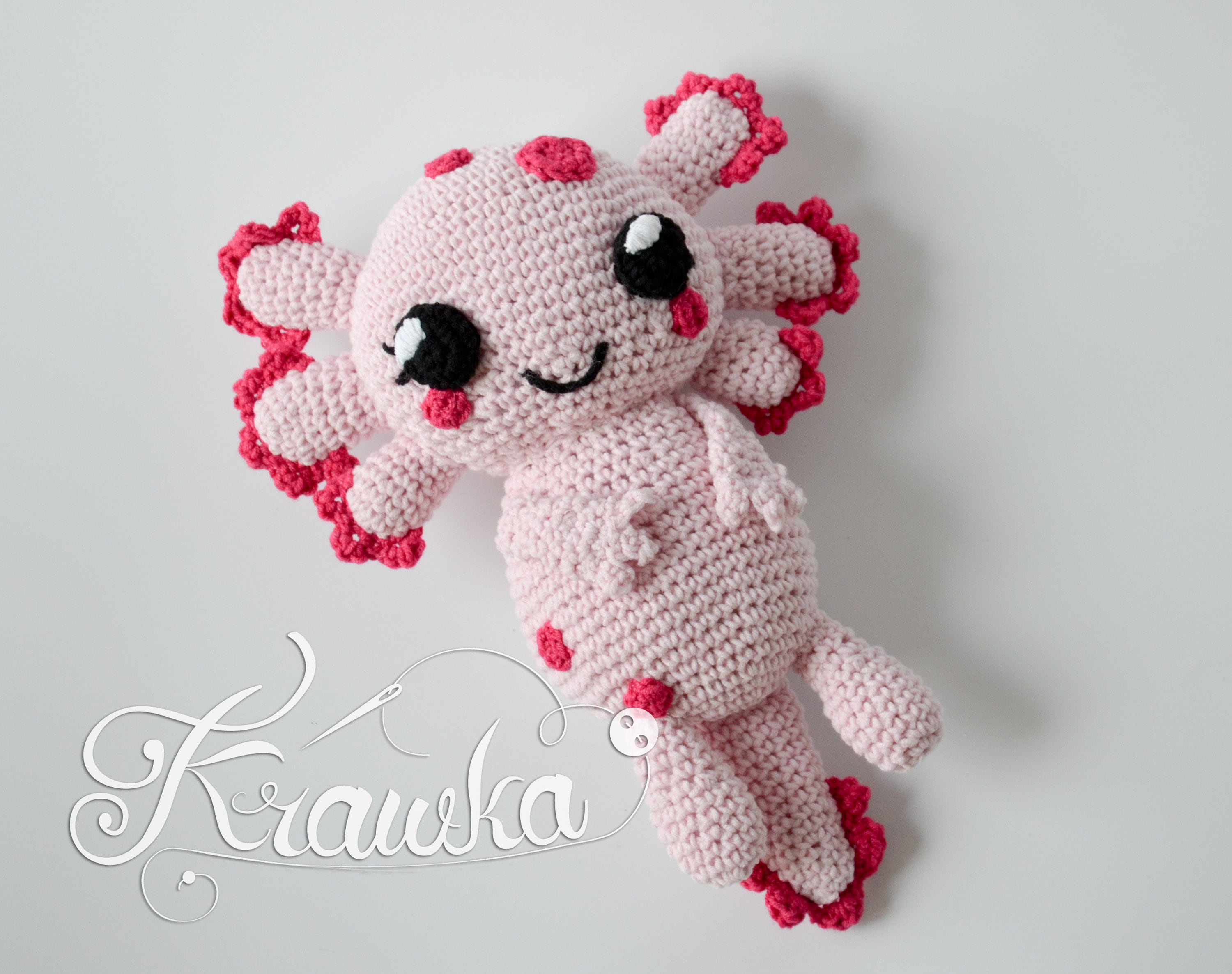 Crochet Pattern Pink Axolotl
