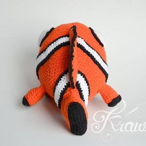 Crochet PATTERN No 1801 Orange clown fish by Krawka image 6