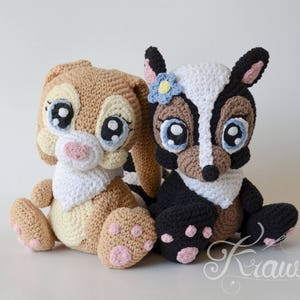 Crochet Pattern English (PDF) Miss Skunk by Krawka | Forest Amigurumi Toy Animal Tutorial (Download) image 2