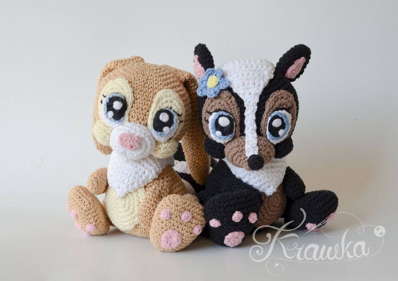 Crochet Pattern English (PDF) Miss Skunk by Krawka | Forest Amigurumi Toy Animal Tutorial (Download) image 2