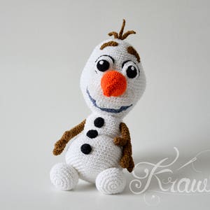 Crochet PATTERN No 1733 Frozen Snowman pattern by Krawka, image 3
