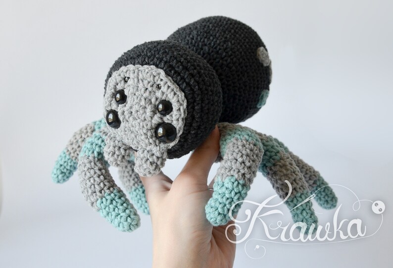 Crochet PATTERN No 1917 Tarantulina the cutest Spider ever pattern by Krawka image 4