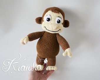 Crochet PATTERN No 2205 Monkey crochet pattern by Krawka
