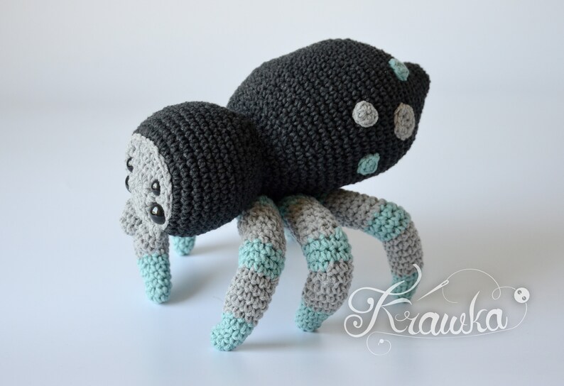 Crochet PATTERN No 1917 Tarantulina the cutest Spider ever pattern by Krawka image 3