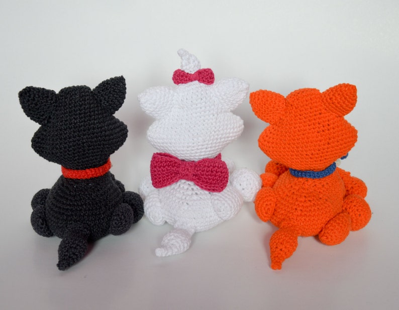 Crochet PATTERN Three little kittens by Krawka | Etsy