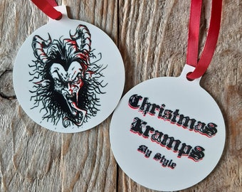 Christmas Kramps My Style - Krampus Christmas Ornament Horror Christmas Ornaments | Horror Tree Decorations Gothic Christmas Gothmas