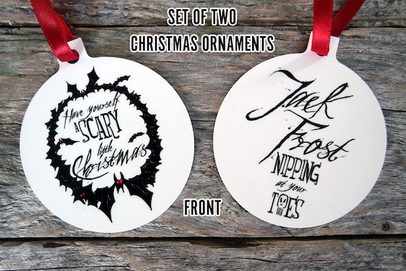 Horror Christmas Ornaments | Gothic Christmas Baubles Halloween Christmas Horror Ornaments Horror Baubles Christmas Tree Decorations