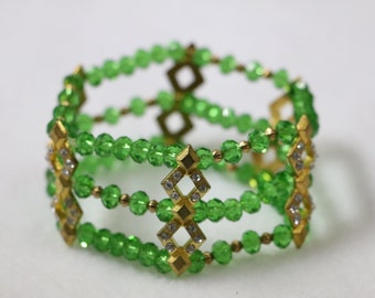 Triple strand Crystal bracelet.    B-3154