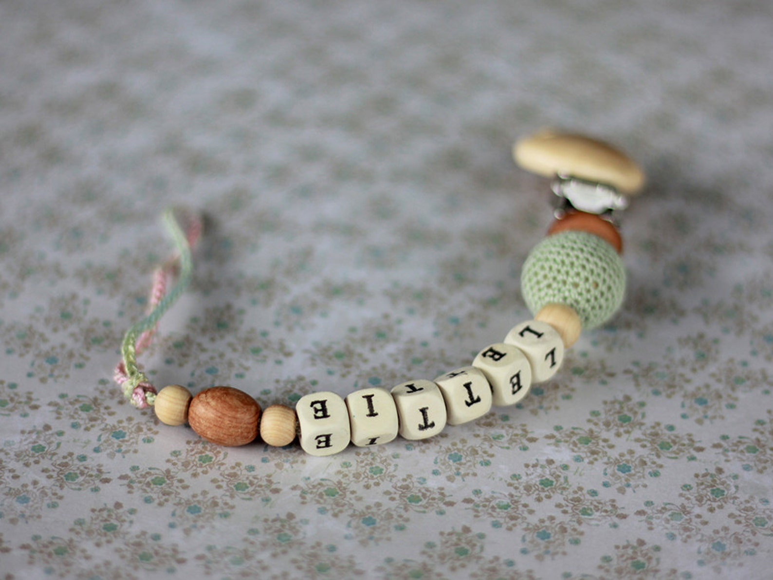 Personalized Pacifier clip Organic baby pacifier clip Dummy Etsy