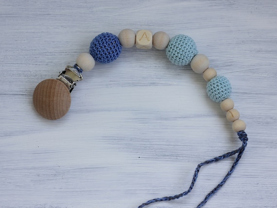 Handmade Natural Wooden Baby Teether Bracelet Lovely Animal Teething Ring Beads