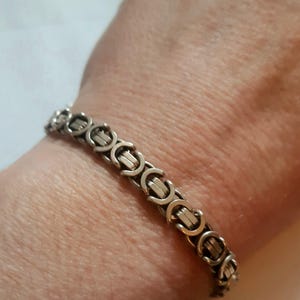 Sterling silver fancy link bracelet