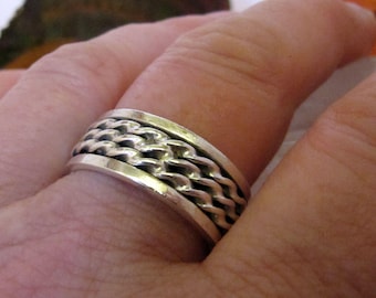 Zilveren spinnerring