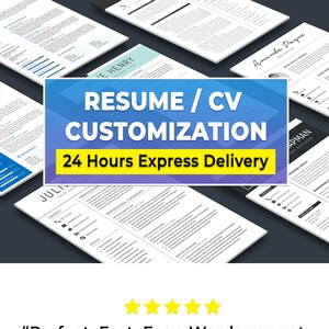 Resume Template / CV Template Editing  Free Resume Template image 1