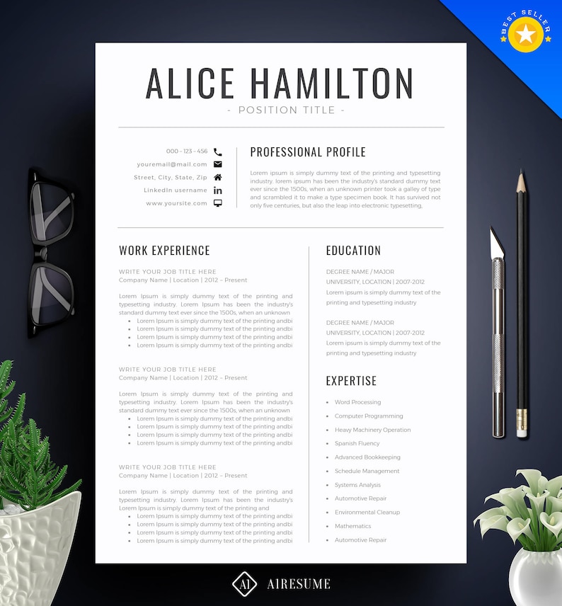 Professional And Creative Resume Template Resume Template With Photo CV 
