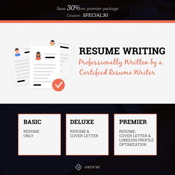 Professional Resume Writing Service Cv Writing Custom Etsy
