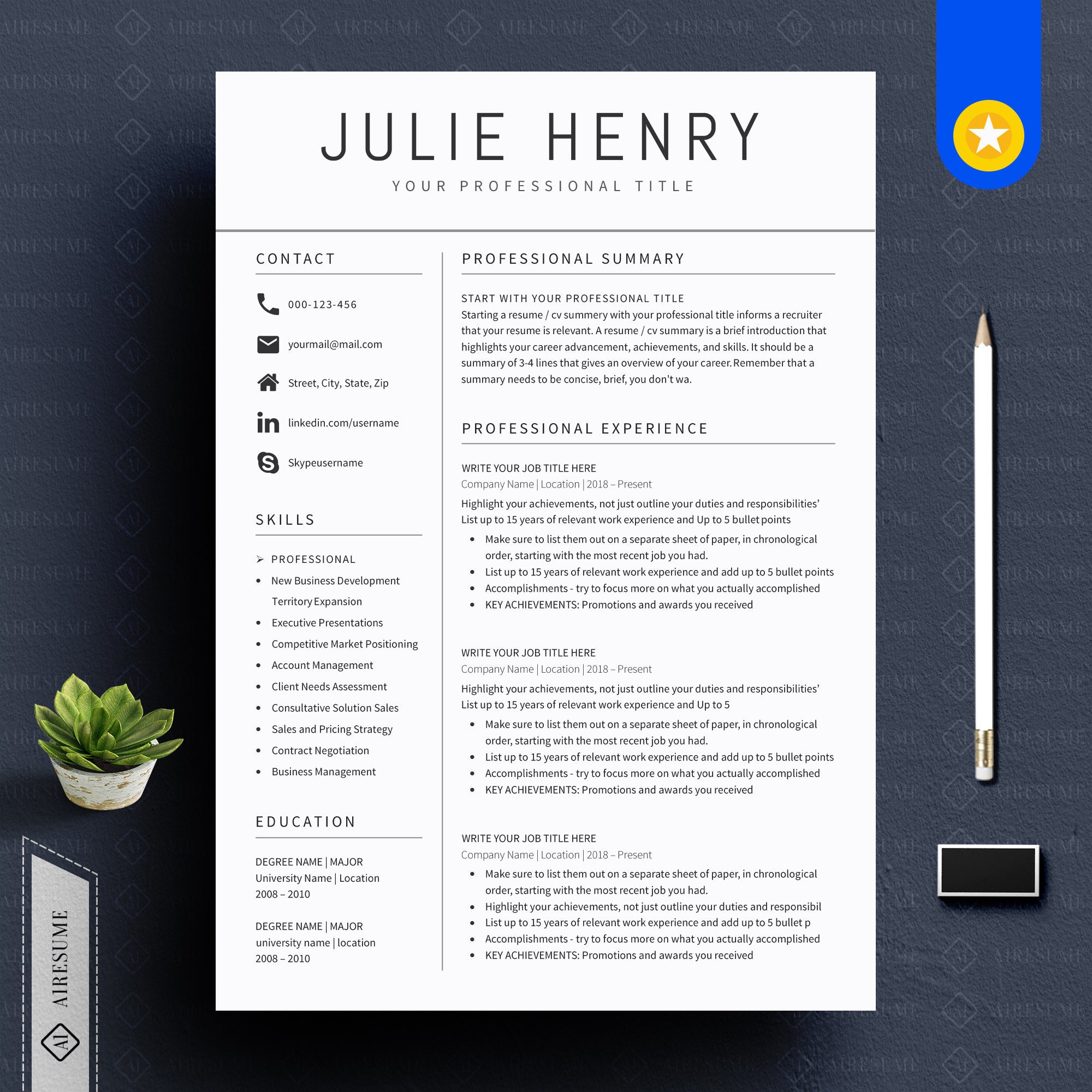 16 Canvas Resume Design Desain CVmu