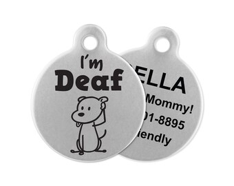 deaf dog id tags