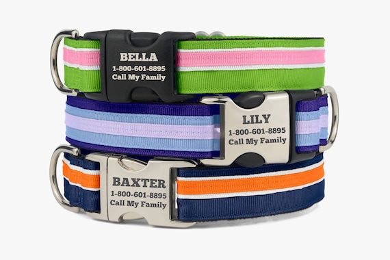 Etsy personalized dog collar cheap