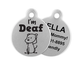 deaf dog tag