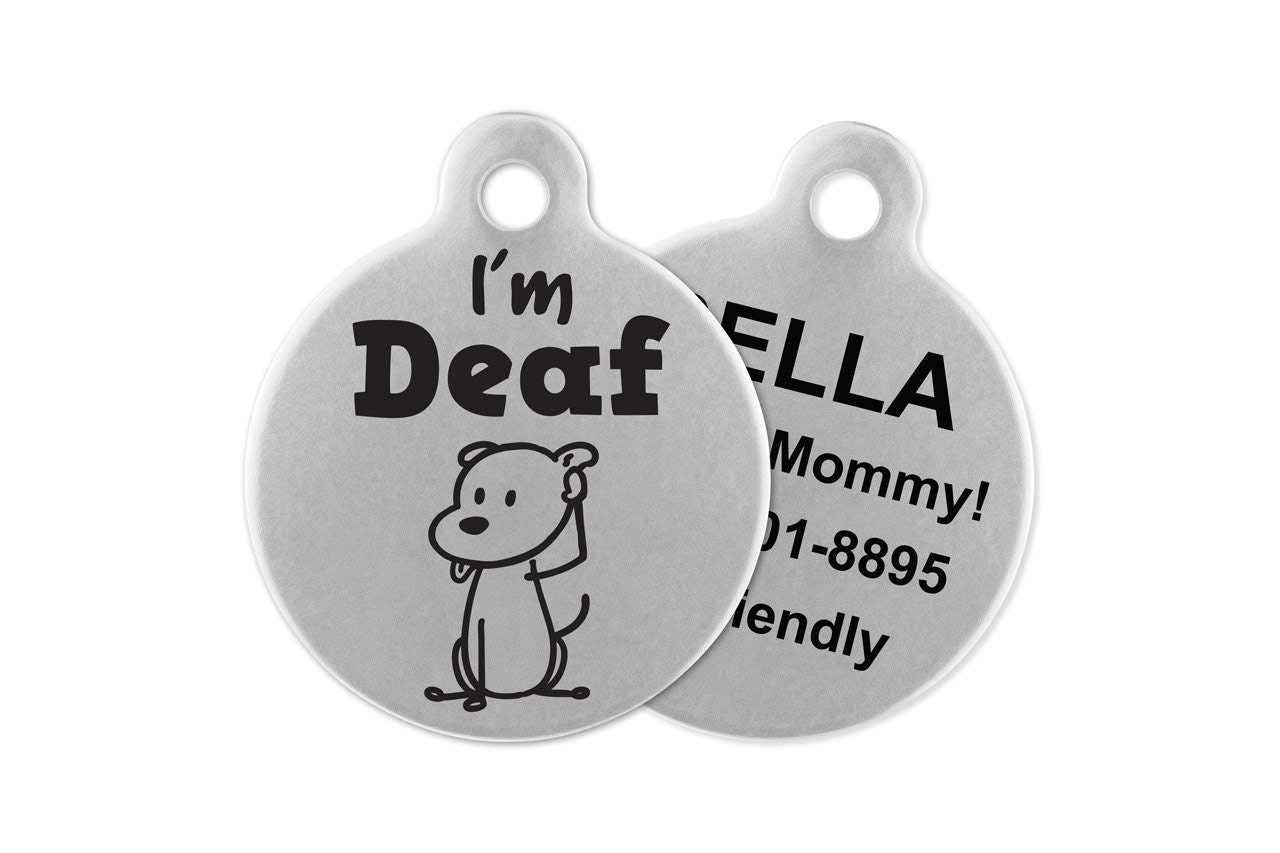 deaf dog id tags