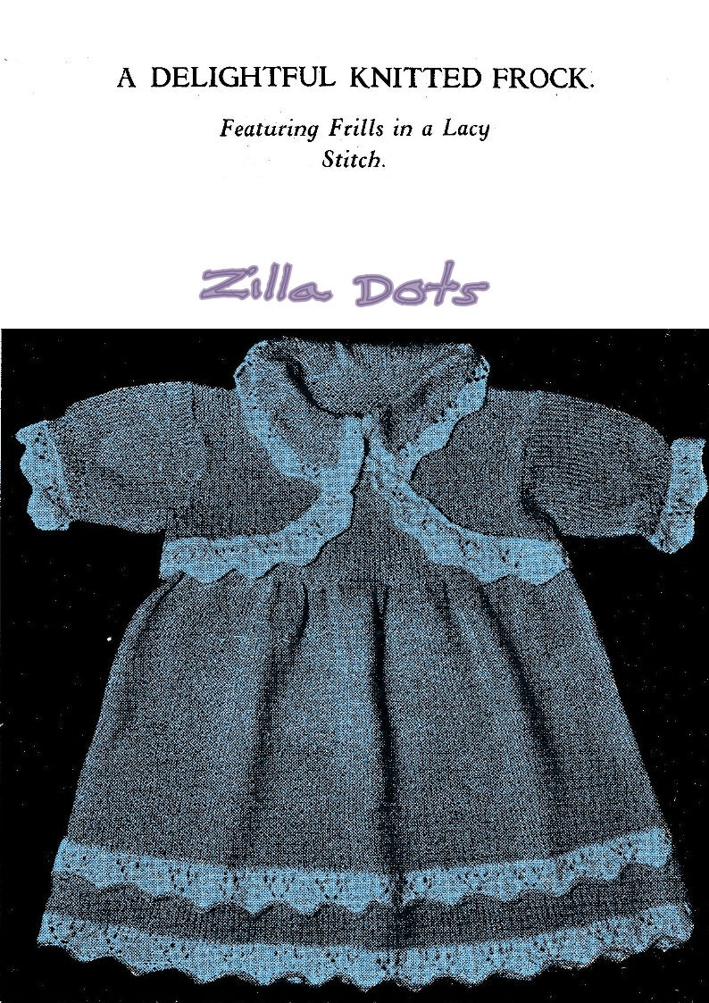 woolen baby frock knitting