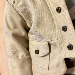 18inch doll clothes/doll jacket/denim doll jacket/ruffled doll jacket