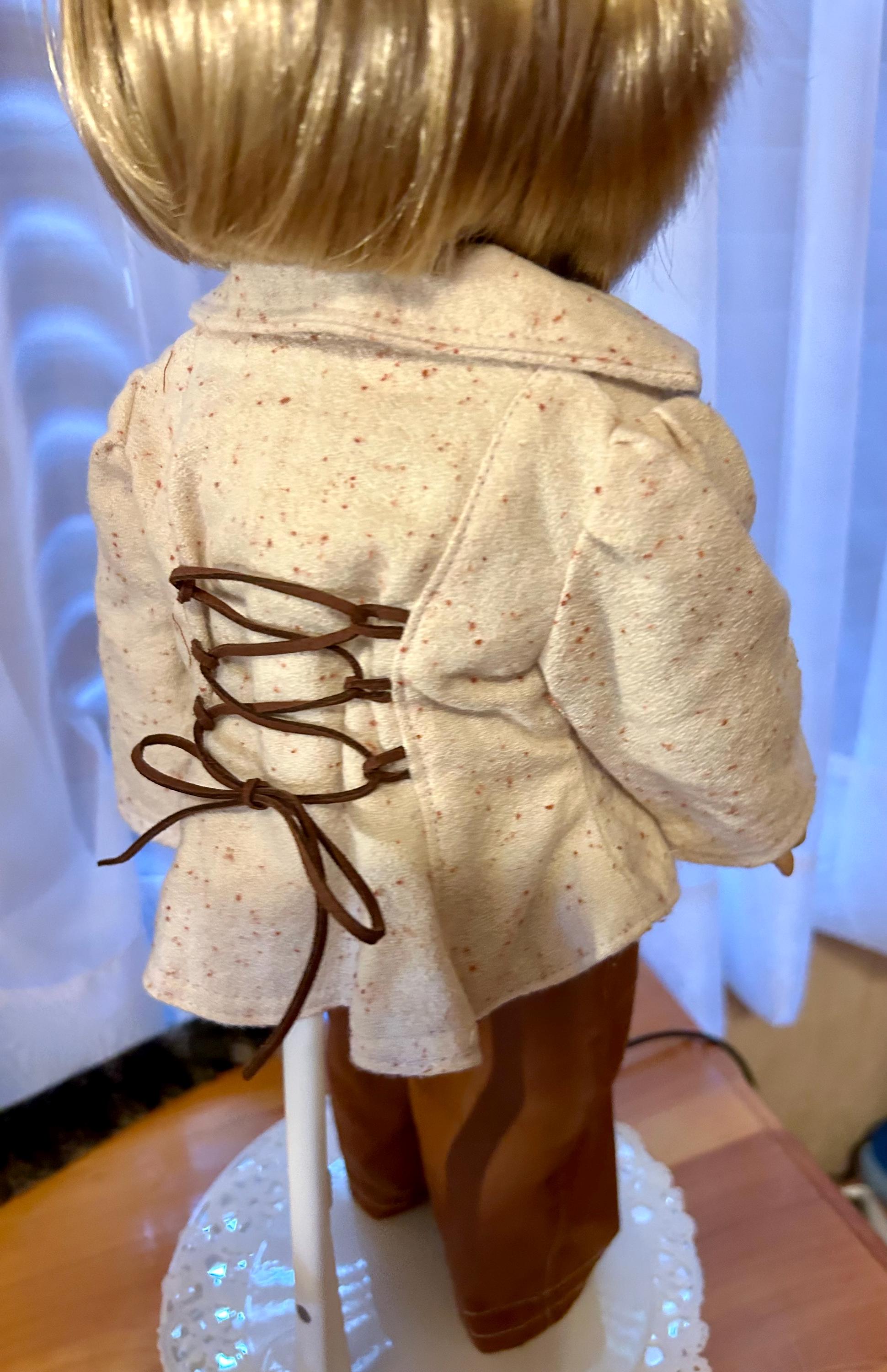 18 inch doll clothes/doll jacket/flannel doll jacket