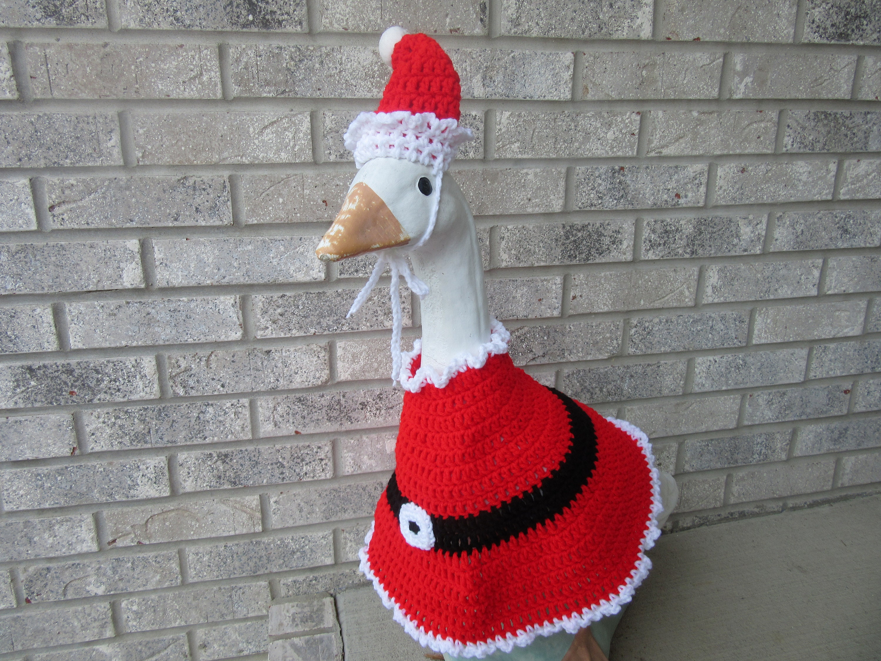 goose santa outfit