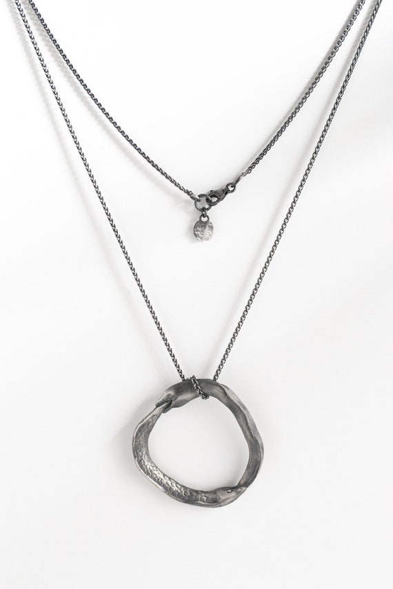 Eternal Moray Eels Necklace Ouroboros Rustic Infinity Symbol | Etsy