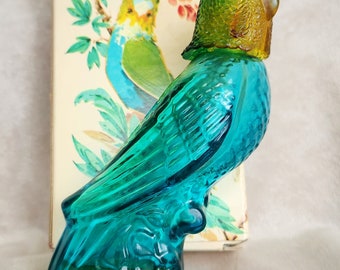 Vintage Avon “Island Parakeet” Charisma Cologne Empty Bottle