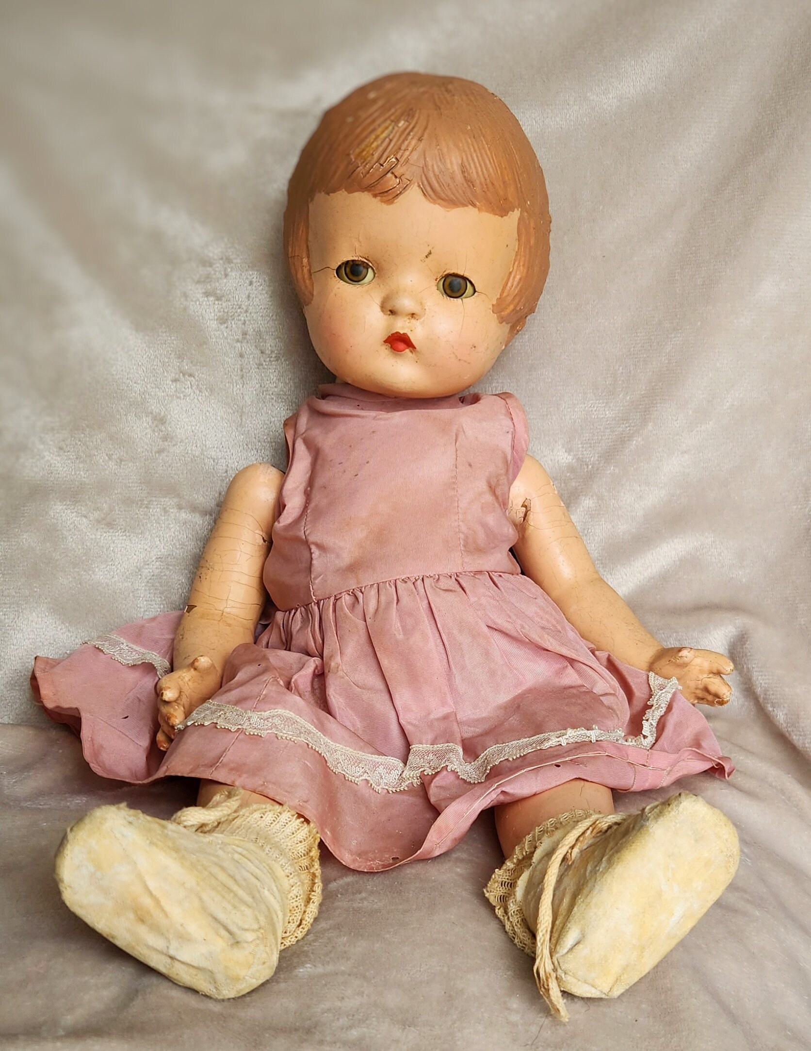 レア!1930年代 ヴィンテージ Effanbee Patsy Ann 修復済み