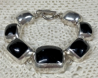 アクセサリー Vintage Mexico 925 Sterling Bracelet 925 Sterling Silver Vintage Mexico Solid 96.9g ID Cuban Link