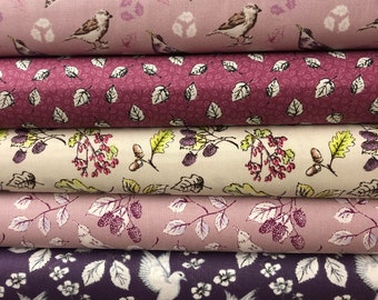 100/% Coton Tissu-Fat Quarter//mètre Lily Pad par Debbie Shore