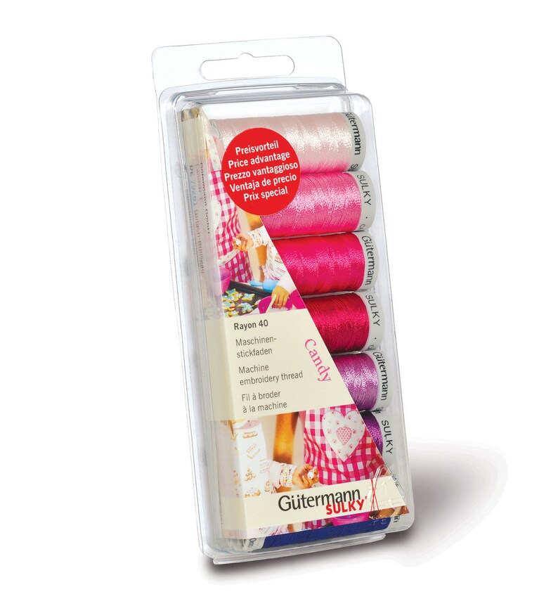 Gutermann Thread Set Box Sulky Rayon 40 Machine Embroidery Etsy UK