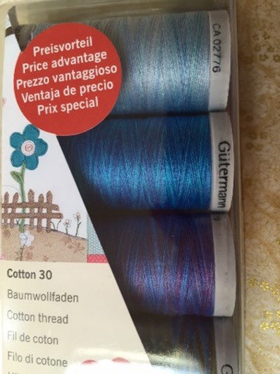 Gutermann Sulky Cotton 12 200m Embroidery Thread DARK VIOLET BLUE Colour 1197