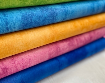 Dry Brush, Brights Cotton Blender Fabrics