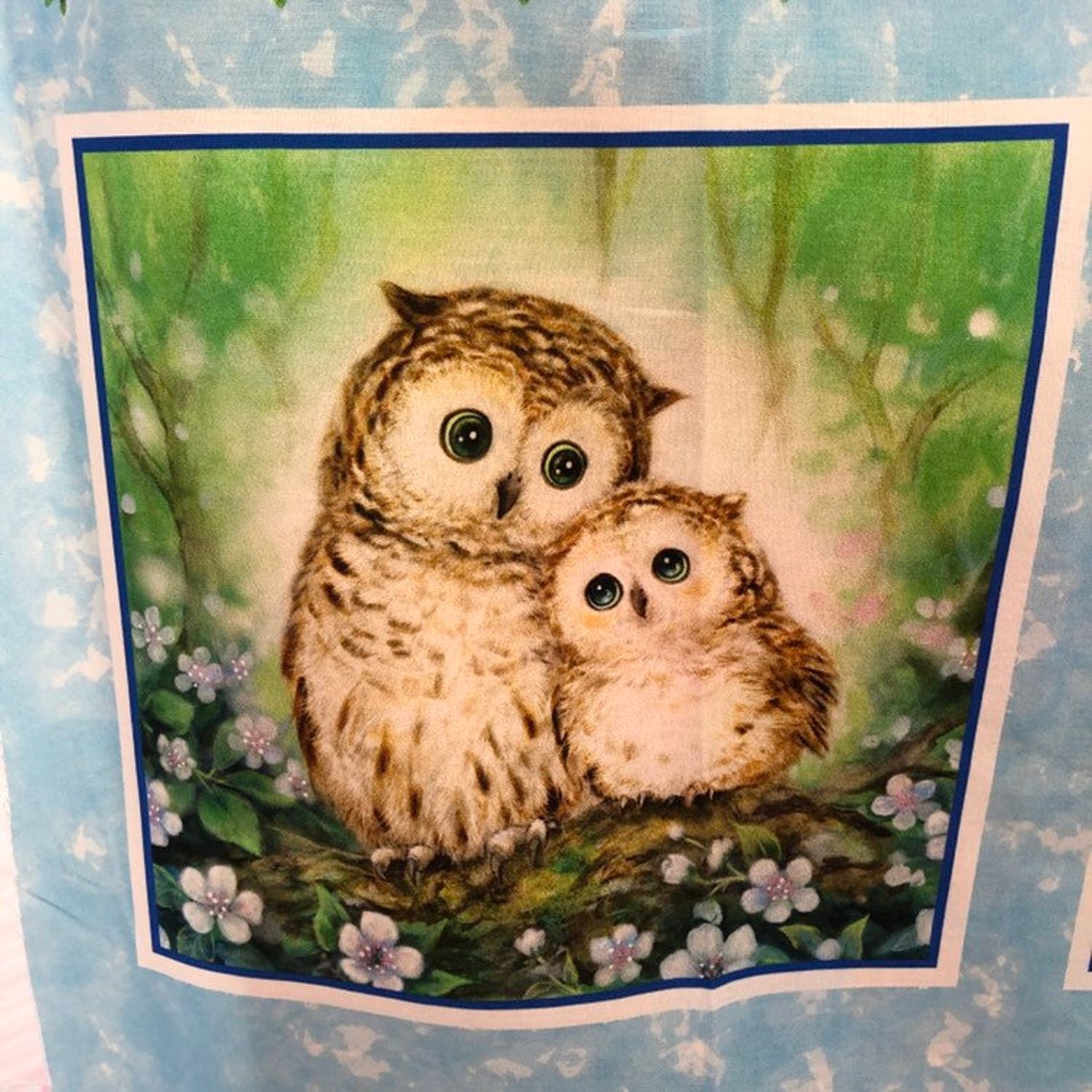 Epic Owls Cotton Panel Quilting panel owls owlets birds Etsy