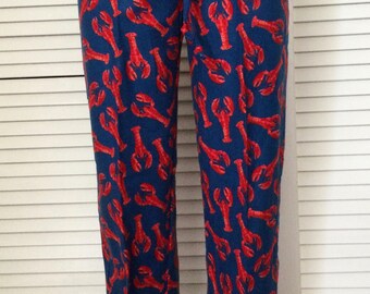 Lobster Print Pants - Etsy