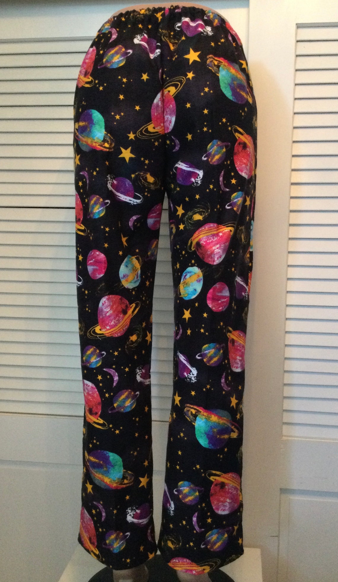 Planets in Outer Space/flannel Pajama Pants for Women - Etsy