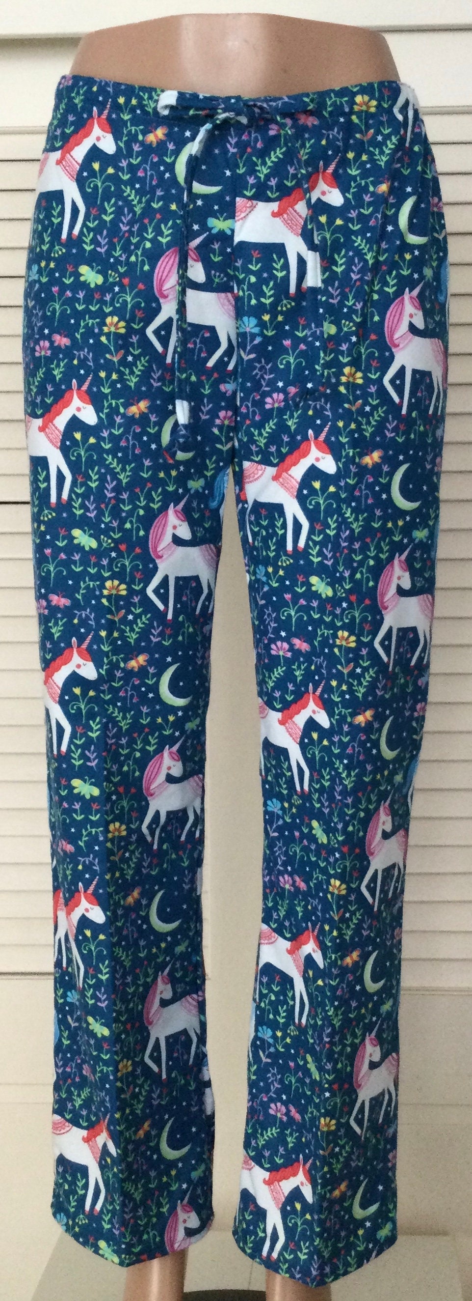 Blue Unicorns Pajama Pants