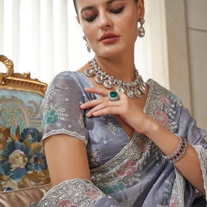Designer Sarees with custom designs,Heavy Embroidery Saree,Designer Wedding Collection,Embroidered, Indian Wedding Silk saree Party Wear