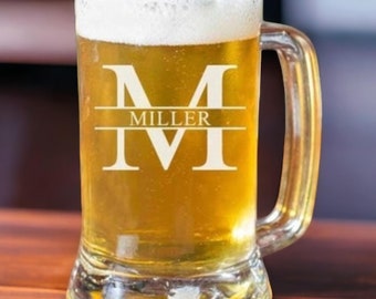 Personalized Beer Mug Glasses | Groomsmen Gift | Engraved Beer Mug | Groomsmen Beer Mugs | Custom Beer Stein | Beer Lover Gift