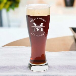 Pilsner Glasses, Personalized Beer Glass, Pint Glasses, Beer Glass, Beer Gift, 23 oz, 16 oz