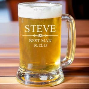 personalized beer mug