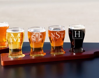 beer flight paddle etsy
