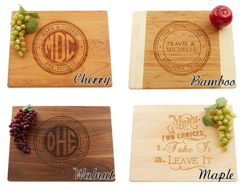 Personalized Cutting Board, Engraved Cutting Board, Wedding Gift, Custom Cutting Board, Anniversary Gift image 4